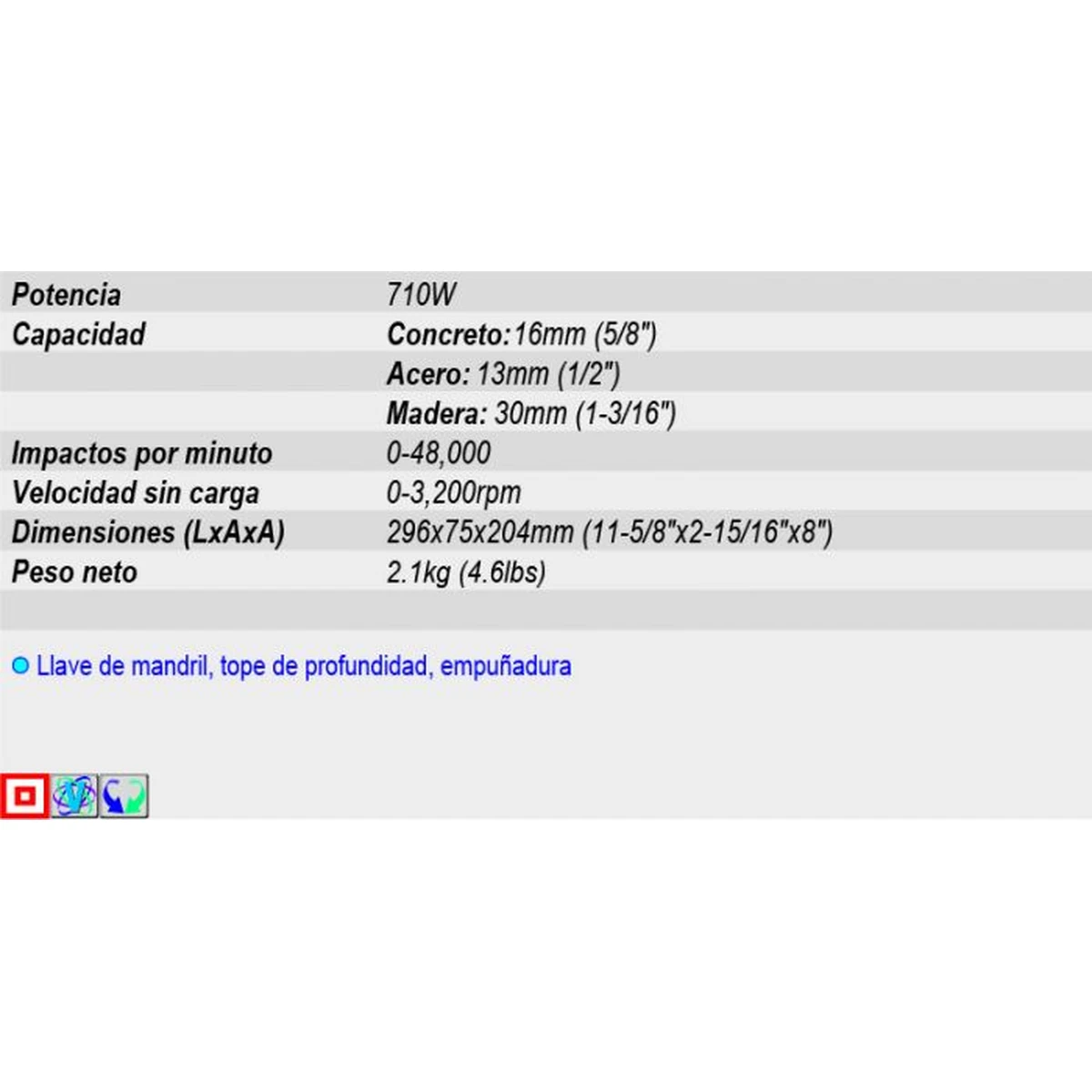 Rotomartillo_HP1630_Makita_capacidad_resultado