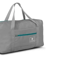 Bolso de Viaje Plegable Mc. Carthy Foldable 21" - Gris/Turquesa