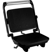 Parrilla, Sandwichera, de Altura Ajustable, Planchas Antiadherentes, Acero Inoxidable