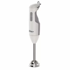 BATIDORA INMERSION 2VEL 250W CON VASO Y TAZON  BLANCO/GRIS OSTER