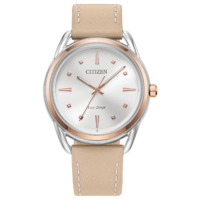 Reloj Citizen Classic Eco-Drive FE7096-08A – Bicolor Piel, Elegante, Dama