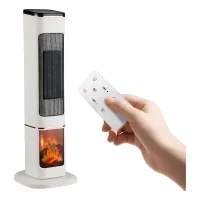 Calentador Torre Eléctrico ADIR 12871 3en1 Efecto Chimenea