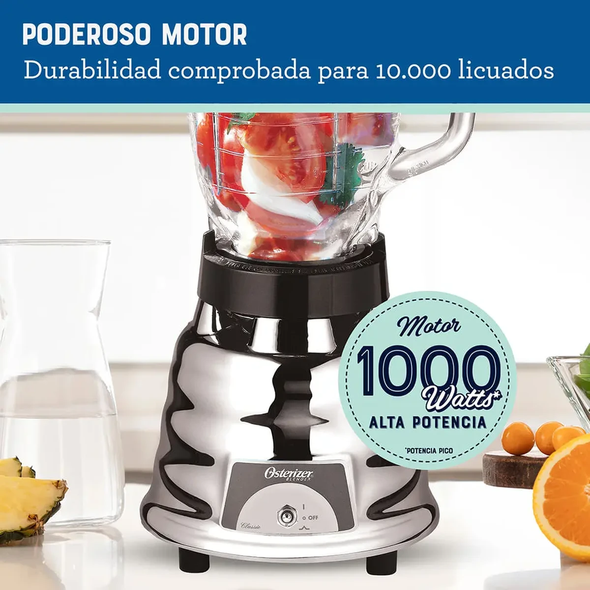 Licuadora_Oster_Clásica_M450-10_Vaso Vidrio_motor