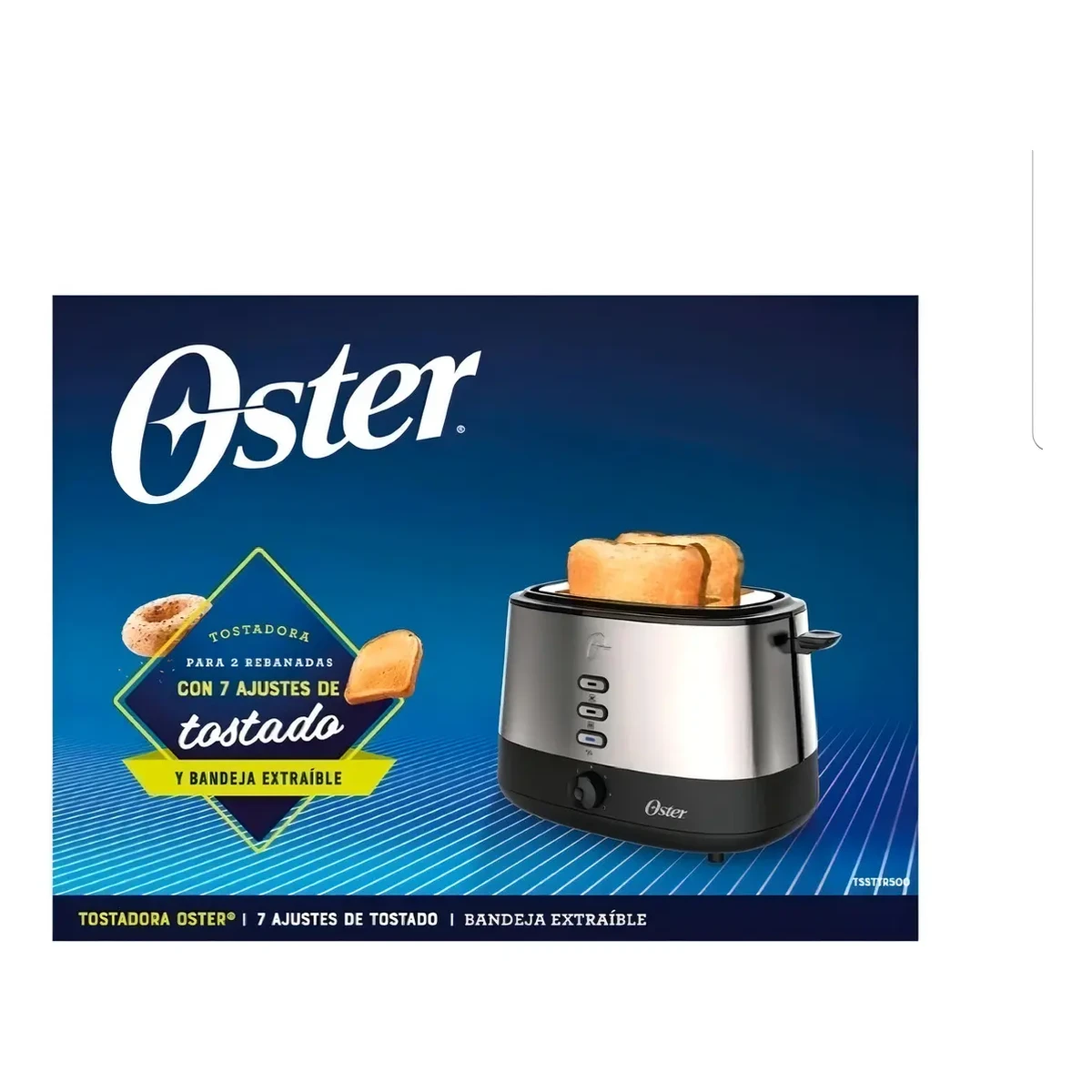 Tostador_2 Rebanadas_Oster_2114657_Acero Inoxidable_empaque