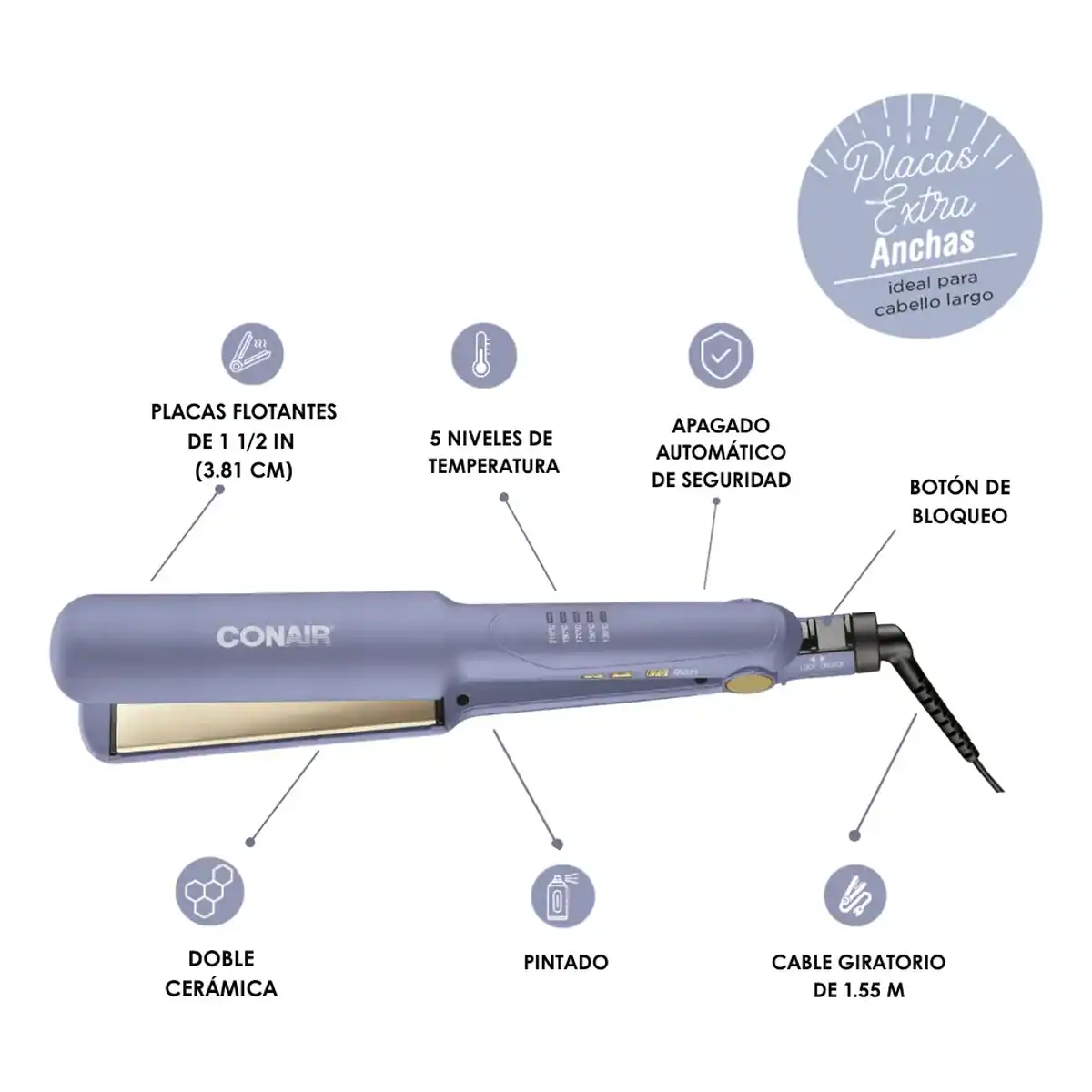 alaciadora_CS222RES_conair_especificacion